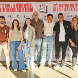Primera actividad del Festival Internacional de Cine Lanzarote 2025. Proyección del XVII Certamen de Cortos “Mayores Sin Reparo” en Tías.