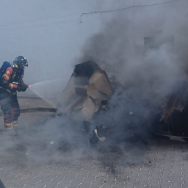 Incendio de los contenedores