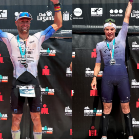 Lucy Charles-Barclay y Dylan Magnien, ganadores del XXXIII Ironman Lanzarote