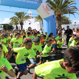 Participantes en la 'Wine Run Kids'