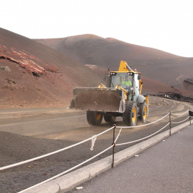 Acondicionamiento del echadero de los camellos