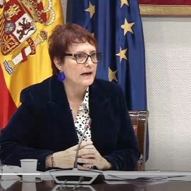 Candelaria Delgado en un momento de la Comisión celebrada este viernes.