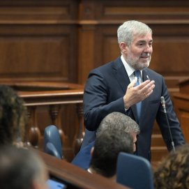 El presidente Clavijo hizo en el Parlamento de Canarias.