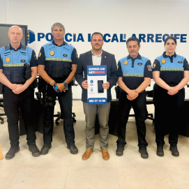 Presentación del servicio de la Policía Local de Arrecife para frenar las okupaciones