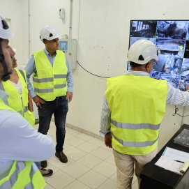 Director General de Residuos del Gobierno de Canarias, durante una visita al Vertedero de Lanzarote.