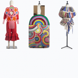Algunos de los diseños de trajes regionales expuestos en Madrid