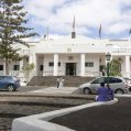 Fachada del Hospital Insular de Lanzarote. Foto: Juan Mateos.