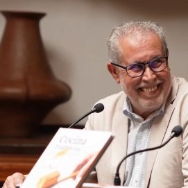 Fefo Nieves en la presentación del libro. Gastronomía.