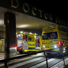 Ambulancias en el Hospital José Molina Orosa de Lanzarote