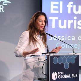 La consejera de Turismo del Gobierno de Canarias, Jessica de León. Foto: La Voz.
