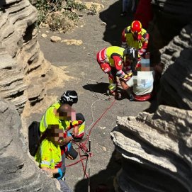 Rescatado un senderista herido en la zona de Las Grietas
