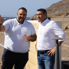 Oswaldo Betancort y Samuel Martín en Área de Acampada de Papagayo