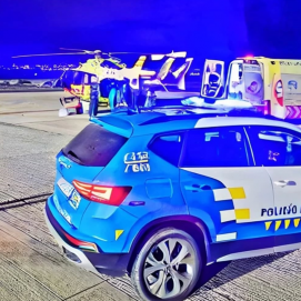 La Policía Local de Arrecife durante el dispositivo