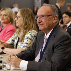 El senador por Lanzarote, Manuel Fajardo Palarea, en la IX Cumbre de Presidentes de la Asamblea Parlamentaria.