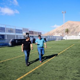 Alcalde y concejal de Deportes de San Bartolomé