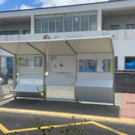Imagen marquesinas nuevas de Tías 