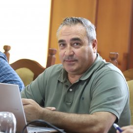 Ángel Vázquez en un pleno del Cabildo de Lanzarote