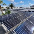 Placas de energía fotovoltaica en Lanzarote
