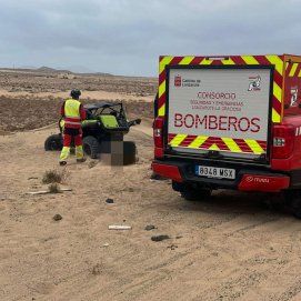 Herido el conductor de un boogie tras volcar cerca de Soo