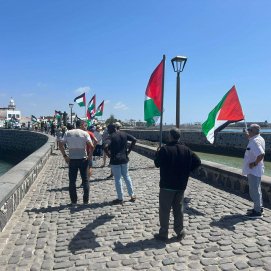 Cerca de 200 personas se manifiestan en Lanzarote para exigir el fin del genocidio en Gaza