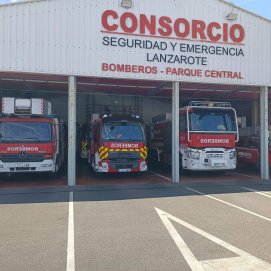 Bomberos del Consorcio de Seguridad y Emergencias de Lanzarote.