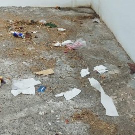 Imágenes de la suciedad en La Tiñosa