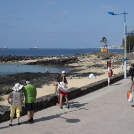 Calor en la playa de El Jablillo. Foto: Adriel Perdomo.