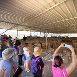 Visita al Yacimiento de Zonzamas. Foto: Cabildo de Lanzarote.