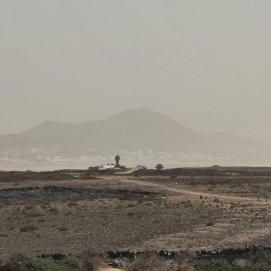 Calima en Lanzarote (Fotos: La Voz)