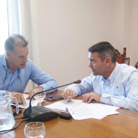 Oswaldo Betancort junto a Domingo Cejas.
