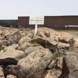 Yacimiento arqueológico de Zonzamas. Foto: Juan Mateos