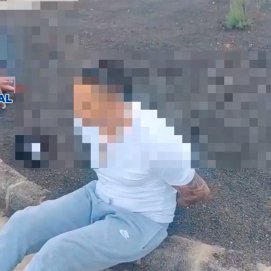 Detenidos por intentar introducir droga en un coche en Arrecife. Foto: Policía Nacional.