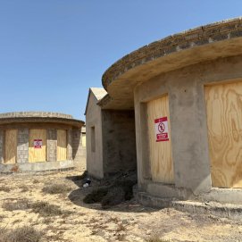 Tapiado de bungalows en el Charco del Palo