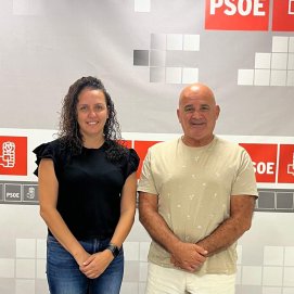 Begoña Hernández y Manuel Toribio, concejales del PSOE de Tinajo