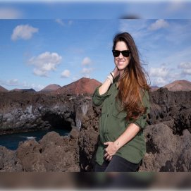 Virginia del Río en Los Hervideros. Foto: @tengounaestrella