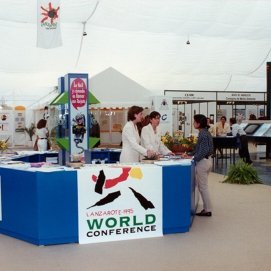 Conferencia Mundial del Turismo en 1995 en Lanzarote. Foto Cabildo de Lanzarote.