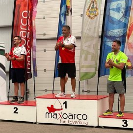Podio del Campeonato de Canarias Indoor AAL IFAA 2025