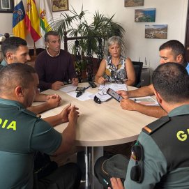 Reunión en el Ayuntamiento de Haría