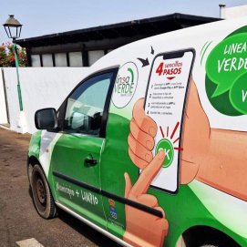Vehículo de 'Línea Verde' en Teguise