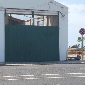 Señal de tráfico en Arrecife