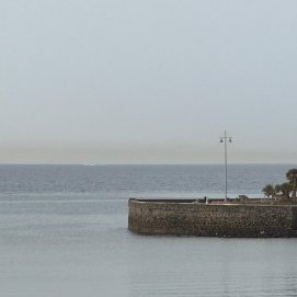 Calima en Lanzarote. Foto: Andrea Domínguez