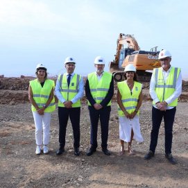 Visita a las obras de la residencia de mayores de Tahíche