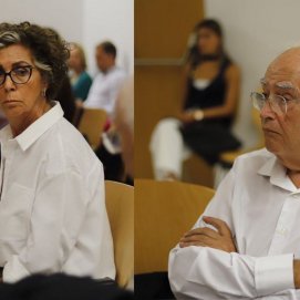 Isabel Déniz y Felipe Fernández Camero en el juicio del caso Jable. Foto: Andrea Domínguez.
