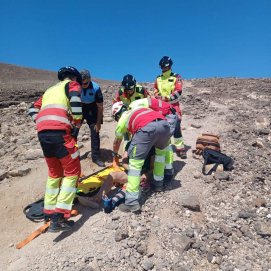 Una mujer de 71 años accidentada en Playa Blanca