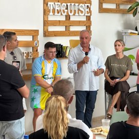 Luis Campos en el encuentro de Lanzarote