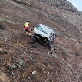 Coche precipitado