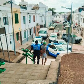 Detención de la Policía Local de Arrecife este martes en Titerroy
