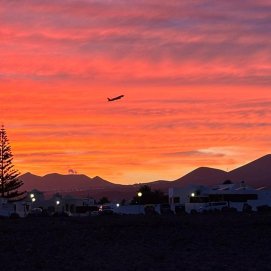 Atardecer en Lanzarote. Foto: La Voz
