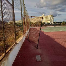 Cancha en la calle la Laguna de Costa Teguise
