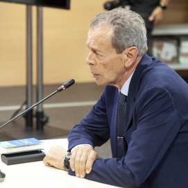 El exinterventor del Ayuntamiento de Arrecife durante el juicio en Arrecife. Foto: Juan Mateos